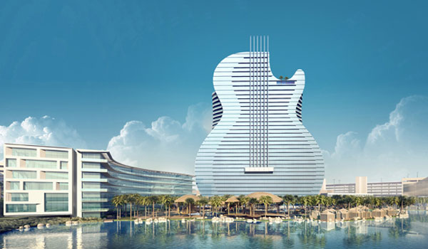 Hard Rock guitar hotel i Florida – live koncertsal og kasino