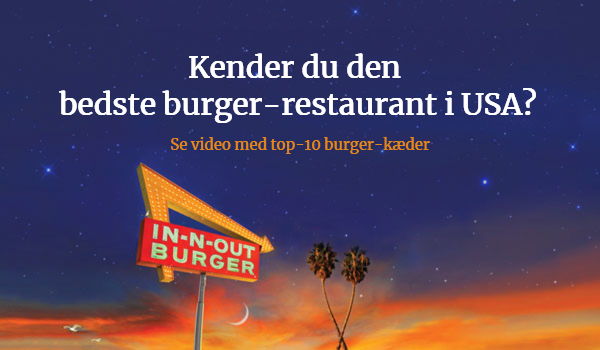 Bedste burgerkæde i USA – In-N-Out Burger kåret som publikumsfavorit